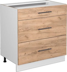 Szafka dolna do kuchni złoty dąb energetyczny 80x51.6x82 fame-line