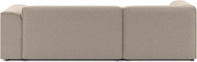Jasnobrązowy narożnik (lewostronny/z szezlongiem) Merid – Ropez