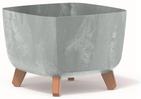 Donica ogrodowa kwadratowa Gracia Square Beton 29 x 29 x 22 cm PROSPERPLAST