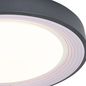 Nowoczesna lampa sufitowa szara z białym 48 cm z możliwością ściemniania LED - Kanton Nowoczesny Oswietlenie wewnetrzne