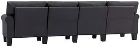 Czteroosobowa ciemnoszara sofa - Alaia 4X