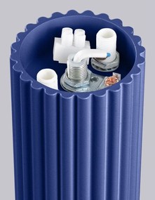 Niebieska lampa sufitowa ze szklanym kloszem ø 12 cm Orbital – Sollux