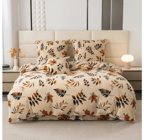 PrzytulneMieszkanie.pl PrzytulneMieszkanie.pl Pościel z mikropluszu AUTUMNA kremowa Rozmiar pościeli: 70 x 90 cm | 140 x 200 cm