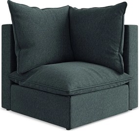 Moduł narożny - z tkaniny welwetowej - morski - MANAO