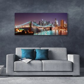 Zdjęcie na płótnie Wieczorne Światła Wielkiego Mostu