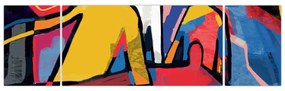 Obraz - Abstrakcja mężczyzn (170x50 cm)