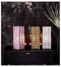 Szara lampa stołowa Markslöjd Agra, wys. 33,5 cm
