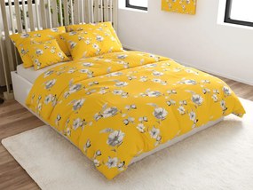PrzytulneMieszkanie.pl PrzytulneMieszkanie.pl Pościel z mikrofibry YELLOW ROSE żółte Rozmiar pościeli: 2 szt 70 x 90 cm | 200 x 220 cm