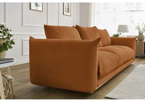 Pomarańczowa sofa 265 cm Ernest – Bobochic Paris