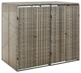 2 osłony na śmietniki ogrodowe w kolorze szarym S3-H63