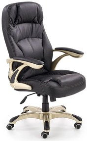 Czarny fotel gabinetowy obrotowy G6-A74