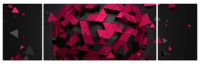 Obraz abstrakcji 3D (170x50 cm)