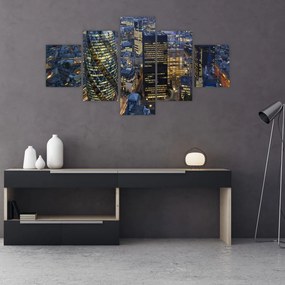 Obraz - Wieczorna panorama Londynu (125x70 cm)