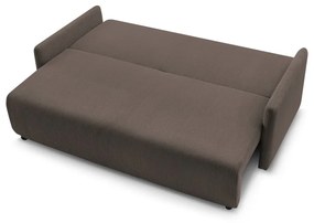 Brązowa sztruksowa rozkładana sofa 211 cm Marcel – Bobochic Paris