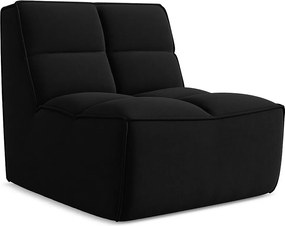 Moduł - z tkaniny welwetowej - czarny - KALAI