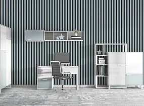 Dekoracyjne lamele ścienne skandynawska szarość 15 szt. F3-S43