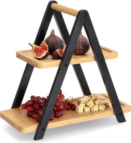 Piętrowa taca do serwowania z praktycznym uchwytem