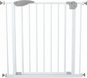 Bramka barierka zabezpieczająca na schody i drzwi biała
