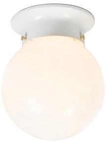 Lampa sufitowa w stylu Retro z białym opalem - Scoop Retro Oswietlenie wewnetrzne