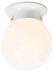 Lampa sufitowa w stylu retro z białym opalem - Scoop