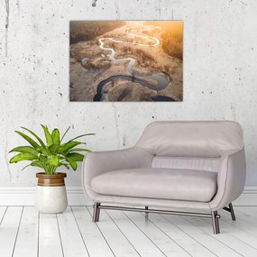 Obraz na szkle - Świt nad meandrami (70x50 cm)