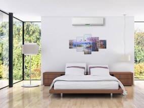 Obraz - Idzie jesień, obraz olejny (125x70 cm)