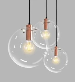 Lampa sufitowa wisząca Lassi 30 cm APP041-1CP Różowe Złoto