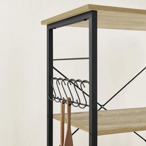 Stolik pomocniczy na kółkach z 3 półkami TAYLOR ARTISAN 60x40 cm