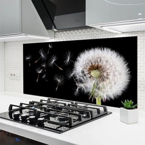 Szkło do Kuchni na Ścianę Puszysty Mniszek Lekarski