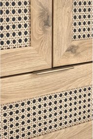 Designerska szafa CALVIRO S-1 w naturalnym odcieniu dąb artisan – idealna do wnętrz w stylu loft, boho i skandynawskim
