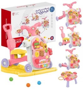 Woopie baby chodzik 5w1 multifunkcyjny różowy 1+