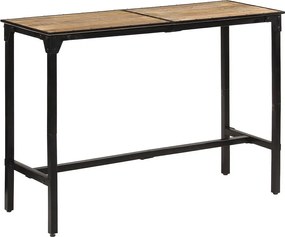 Stolik barowy 150x55x107 cm surowe lite drewno mango