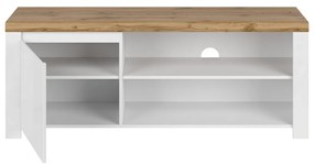 Stolik pod telewizor VILGO 1D160, błyszczący biały