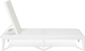 NUMANA, Leżak ogrodowy plastikowy, biały