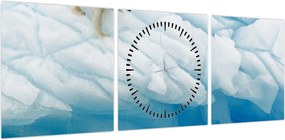 Obraz - Niedźwiedź polarny (z zegarem) (90x30 cm)