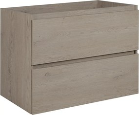 Szafka łazienkowa z 2 szufladami ciemny dąb 80 cm S0-N73