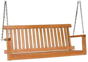 Wisząca ławka ogrodowa z drewna eukaliptusowego Garden Pleasure Columbia