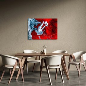 Obraz na szkle abstrakcyjnych plam (70x50 cm)