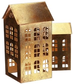 Zestaw metalowych świeczników Domek piętrowy, 3 szt.