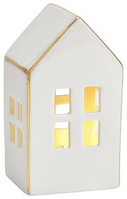 Biały porcelanowy domek LED SHINY HOUSE