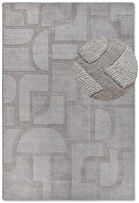 Dywan wełniany Villeroy &amp; Boch Alexis szary 80 cm x 150 cm