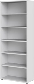 Wysoki regał do biura Prima 5 biały