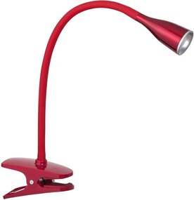 Rabalux 4198 - Lampa biurkowa LED z klipsem JEFF LED/4,5W/230V czerwona
