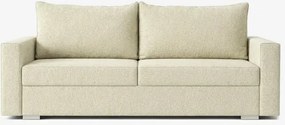 Sofa z Funkcją Spania DRAVOS Kremowa Nowoczesna