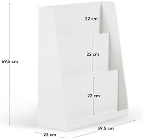 Biały regał dziecięcy 59,5x69,5x23 cm Adiventina – Kave Home