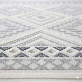 Dywan nowoczesny 3D Desire Skandynawski kremowo-szary 120 cm x 170 cm