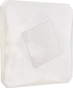 Sendy Q - Kwadratowa lampa sufitowa śr. 50 cm z białego akrylu ze zintegrowaną diodą LED CCT + pilot H.8 - Ø52 - BL329-Q50-PBC