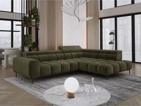 Narożnik PLAZA L Prawostronny z elektryczną regulacją siedziska w tkaninie EDEN 12 WERSAL