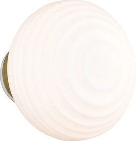 Biały szklany kinkiet LED na USB ø 15,5 cm Earl – Reality