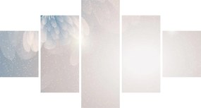 Obraz - Zaśnieżone kwiaty (125x70 cm)